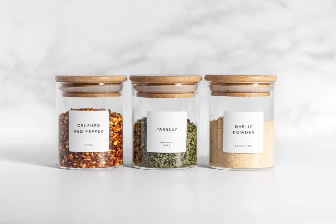 Spice Labels minimal Design Customization Available - Etsy | Etsy (US)
