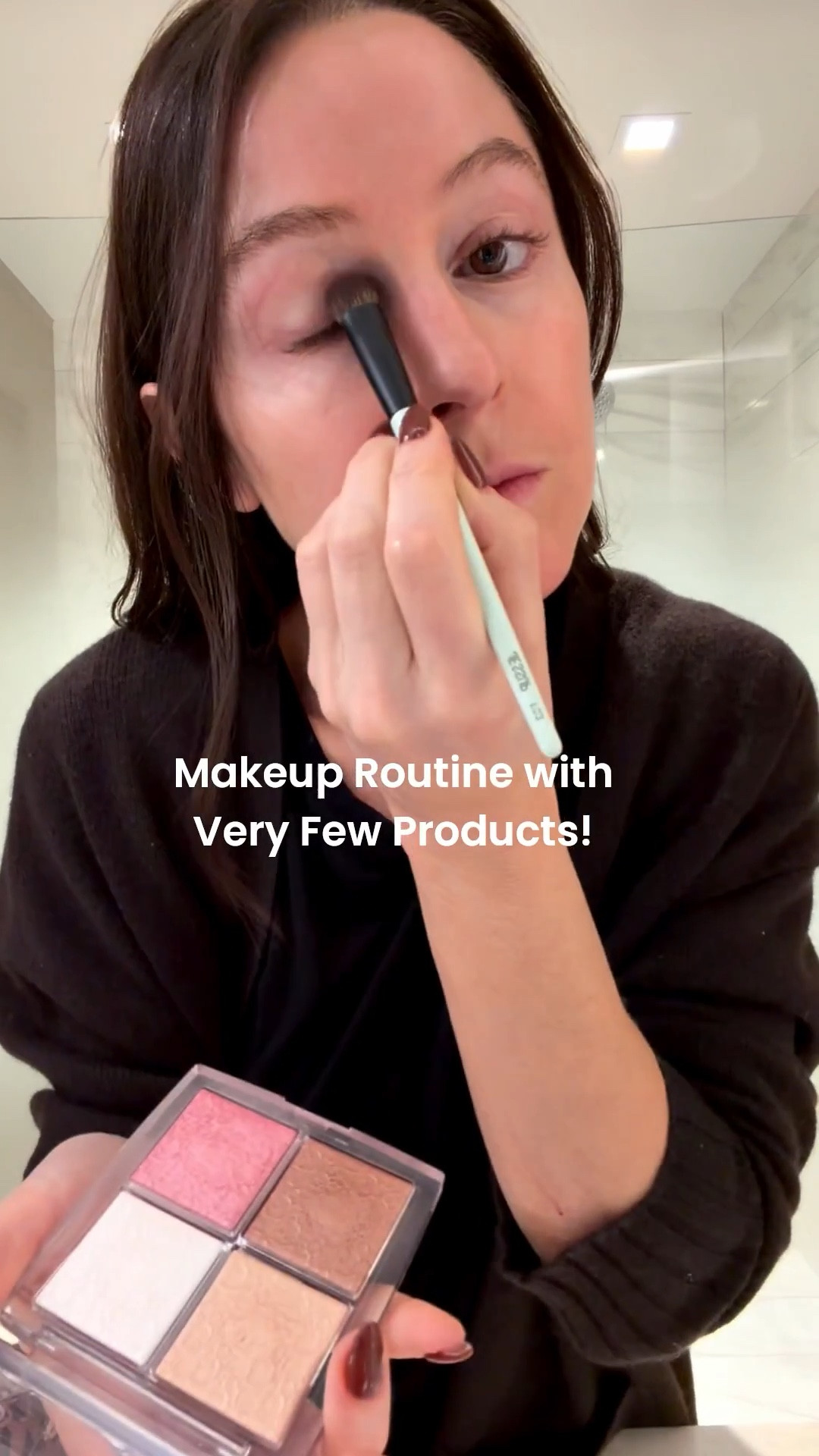 Foundation: 6.5
Airbrush Finish: Medium
Eyebrow Pen: Medium
Eyeliner: Double Life
Lip Liner: Work of Art
Lip Gloss: Pistacchio 
Lip Crayon: Melon Matte