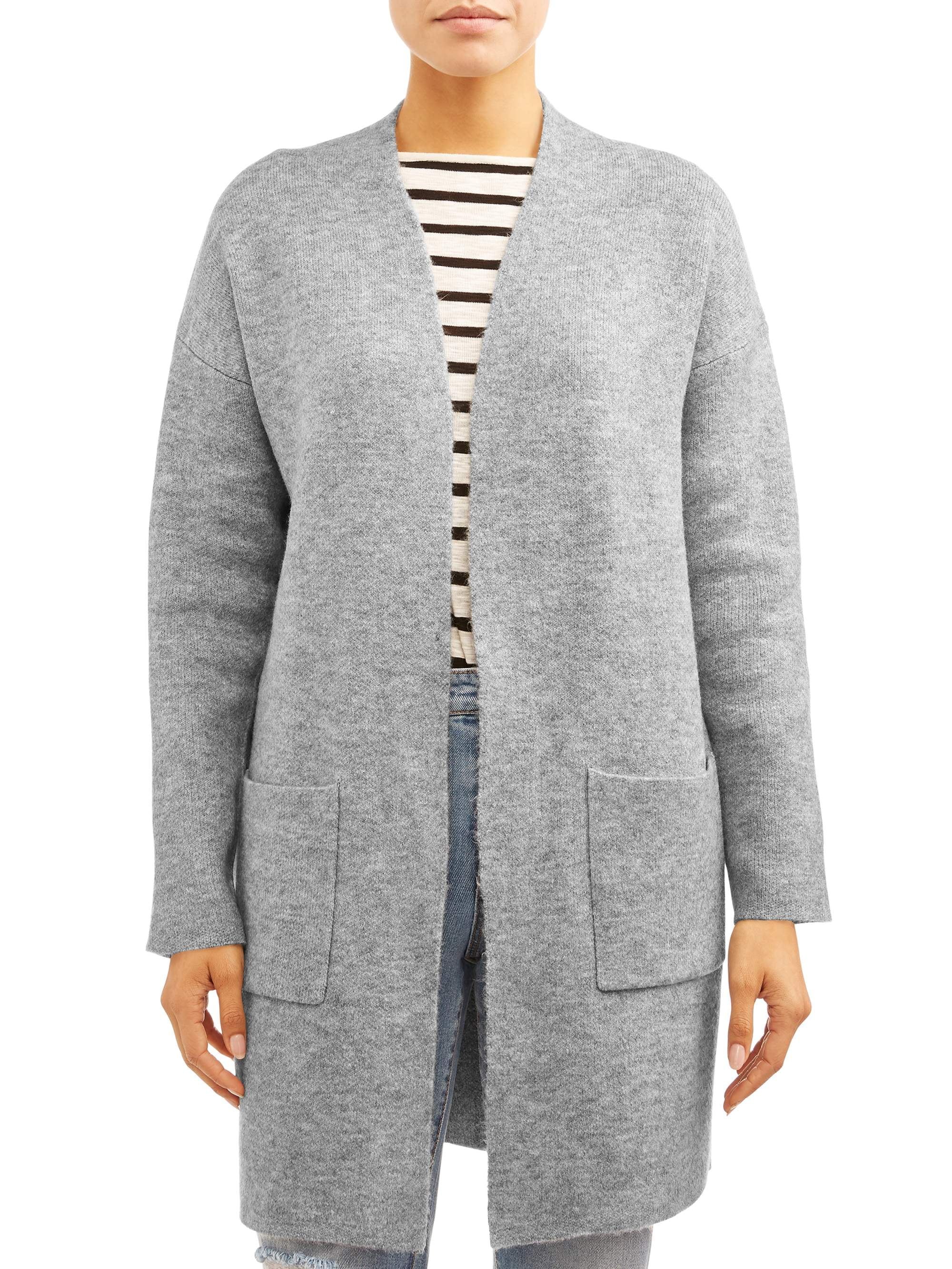 Time and Tru Women's Double Knit Cardigan | Walmart (US)