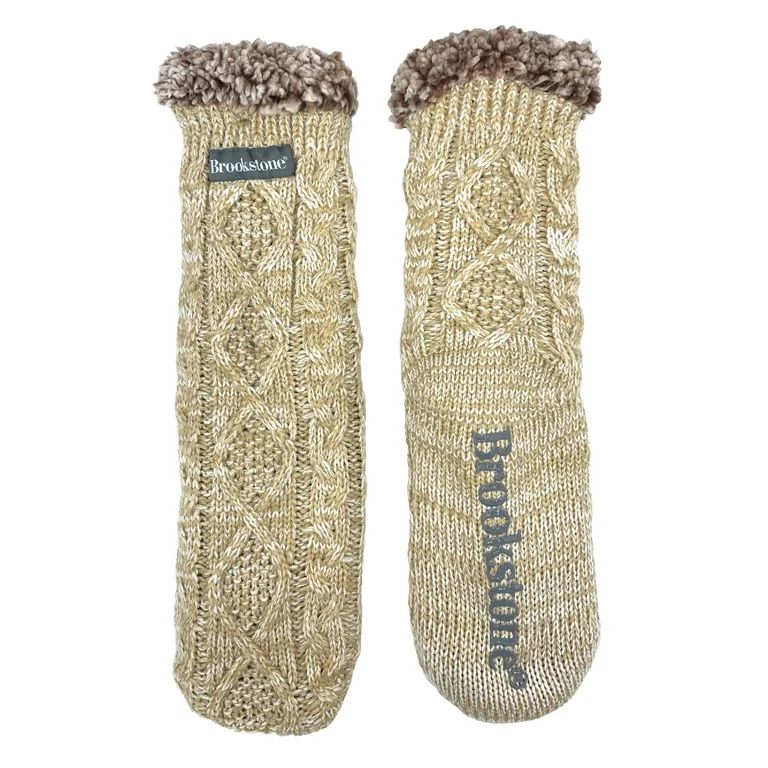 BrookstoneBrookstone Women's Dual Lined Cable Knit Slipper Sock, 1 PackUSD$10.17Was $11.96$11.96 | Walmart (US)