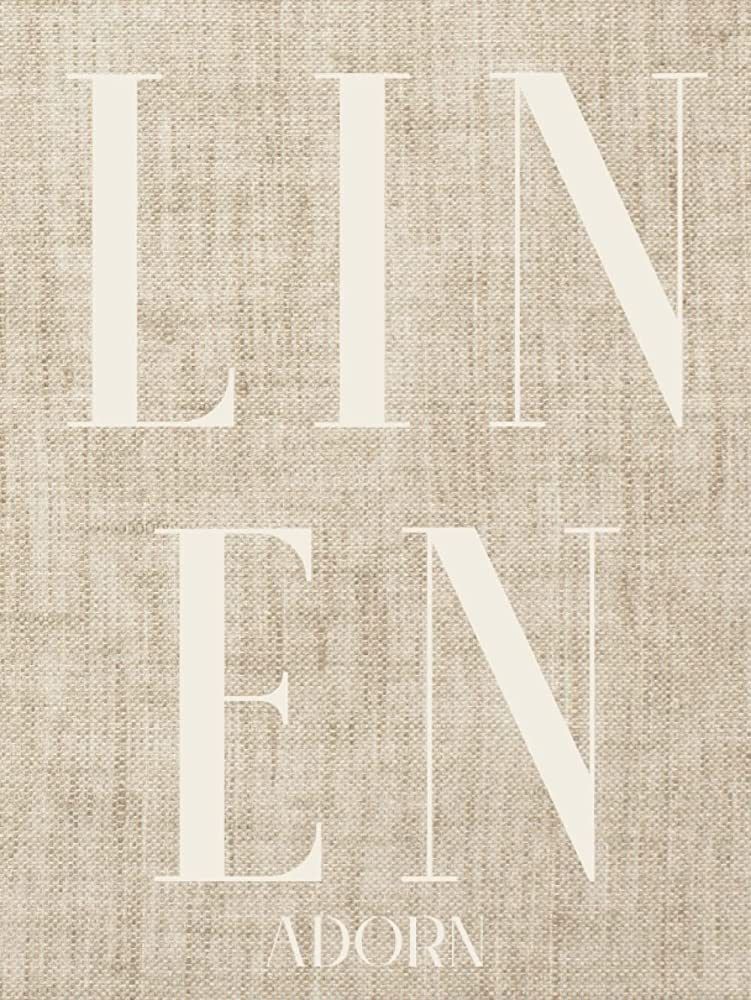 Linen Adorn: Photographed Linen Decor Book For Decorative Display | Thick Spine For Visual Statem... | Amazon (US)