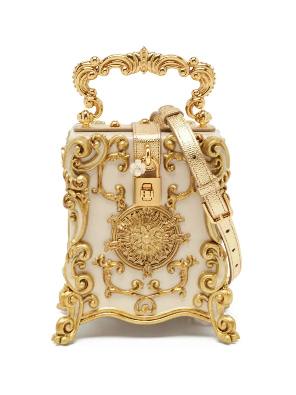 Dolce & Gabbana Pre-Owned Baroque Dolce Box tote bag - Gold | Farfetch Global