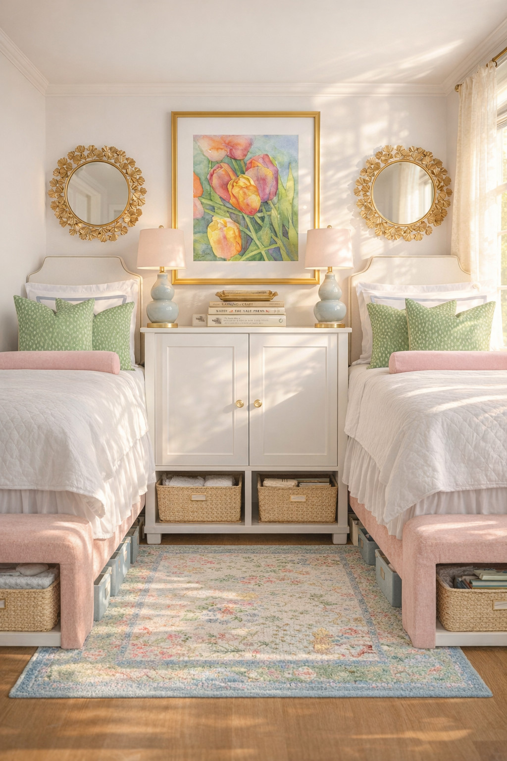 DORM ROOM INSPO ✿🛏️✨ pastel dorm, preppy dorm room, coastal dorm aesthetic, pink and green decor, symmetrical bedroom design, matching beds dorm, twin bed dorm setup, college dorm inspo, dorm styling ideas, bedside styling, nightstand decor dorm, layered bedding, decorative pillows, patterned pillows, scalloped details, gold accents home, statement mirrors, floral wall art, gallery wall bedroom, lamp styling bedside, pastel lamps, chic bedroom styling, feminine dorm decor, soft girl aesthetic room, clean girl aesthetic, light and airy bedroom, coastal grandma bedroom, timeless bedroom style, spring dorm decor, colorful rugs, vintage inspired rug, bench at end of bed, upholstered bench, woven textures, rattan decor, target dorm decor, amazon dorm finds, LTK dorm, affordable dorm decor, budget friendly dorm, dorm essentials aesthetic, dorm shopping list, college apartment decor, SEC style dorm, bama dorm decor, University of Alabama dorm, Tutwiler Hall, Julia Tutwiler, Tut, Soule Hall, Buckman Hall, Crosby Hall, Crusty Crosby, Martin Hall, Martin Dorm, sorority dorm, rush ready room, bid day dorm, Delta Gamma, DG, Tri Delta, Tri Delt, Phi Mu, Kappa Delta, KD, Kappa Kappa Gamma, KKG, Alpha Omicron Pi, AOPi, Alpha Delta Pi, ADPi, Pi Beta Phi, Pi Phi, Alpha Phi, APhi, Chi Omega, Chi O, ChiO, Alpha Chi Omega, A Chi O, Sigma Kappa, Zeta Tau Alpha, Zeta, Ole Miss dorm, HYDR, Hotty Toddy, Mississippi State dorm, SEC college living 

 

#LTKU #LTKHome #LTKSaleAlert