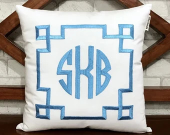 30% OFF Monogram Pillow Wedding Gifts Dorm Decor Baby | Etsy | Etsy (US)