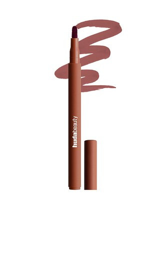 Huda Beauty Lip Contour Lip Stain in Warm Brown. | Revolve Clothing (Global)
