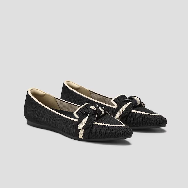 Pointed-Toe Bow Loafers (Michelle 2.0) | VIVAIA