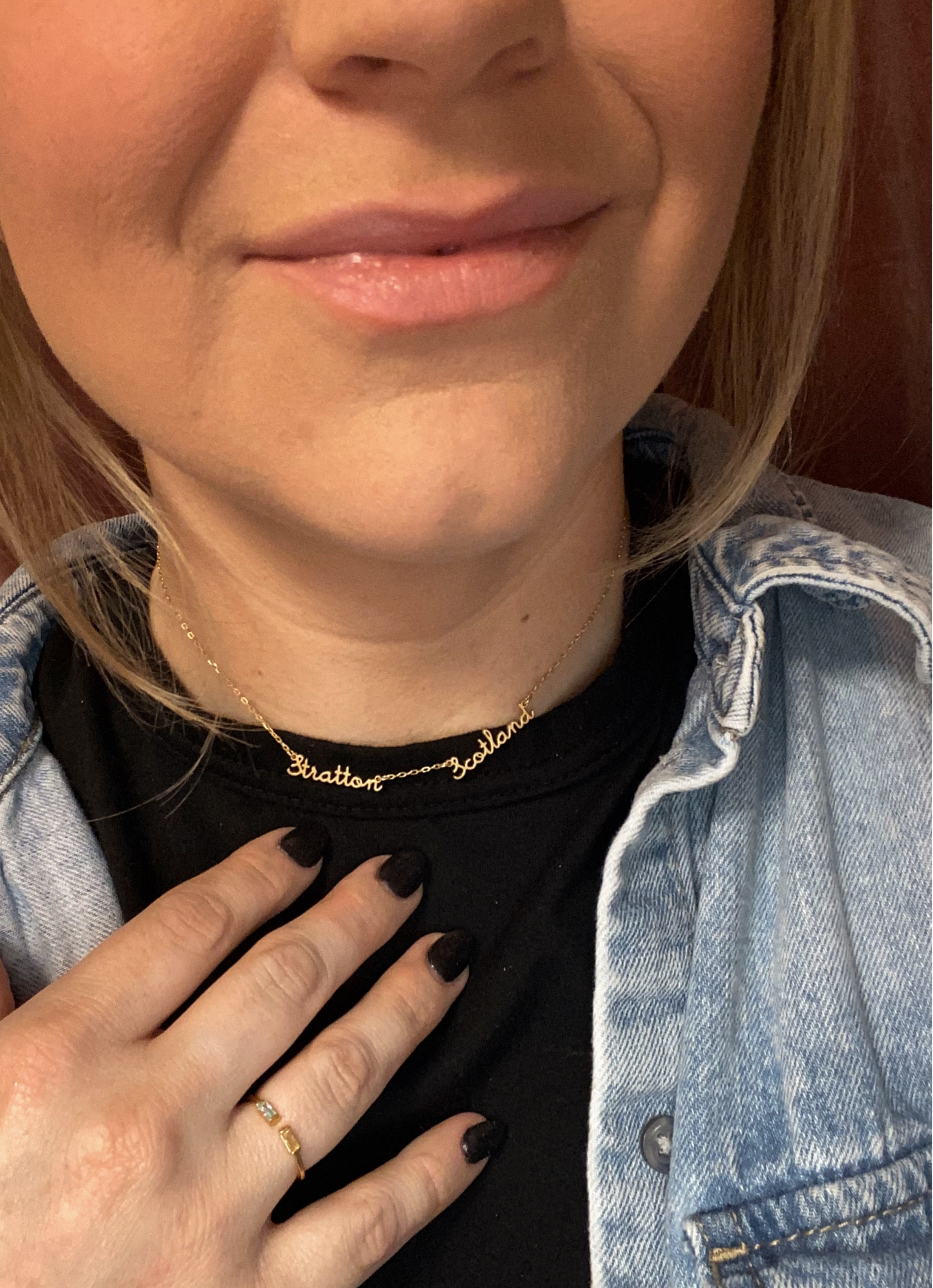 Love my personalized jewelry from @caitlynminimalist the necklace is so dainty and sophisticated and I love my birthstone rings for my babies. Their stuff is so unique and good quality and affordable!! 

#LTKFamily #LTKGiftGuide #LTKFindsUnder50