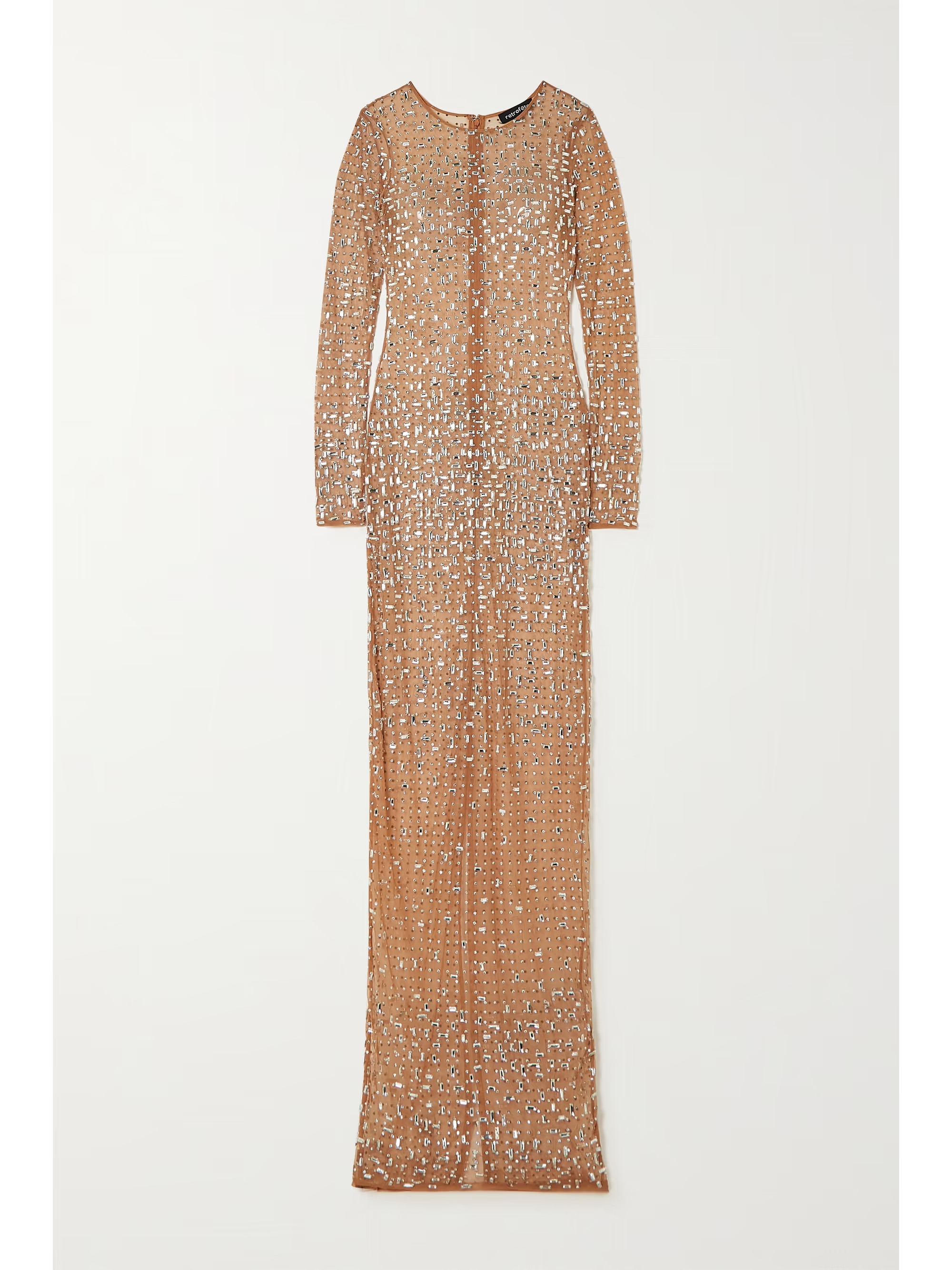 Tan Vinci crystal-embellished tulle gown | RETROFÊTE | NET-A-PORTER | NET-A-PORTER (US)