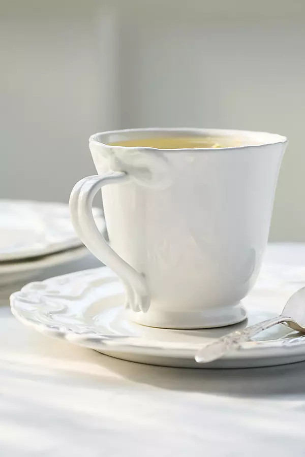 Benedita Bow Stoneware Mug | Anthropologie (US)