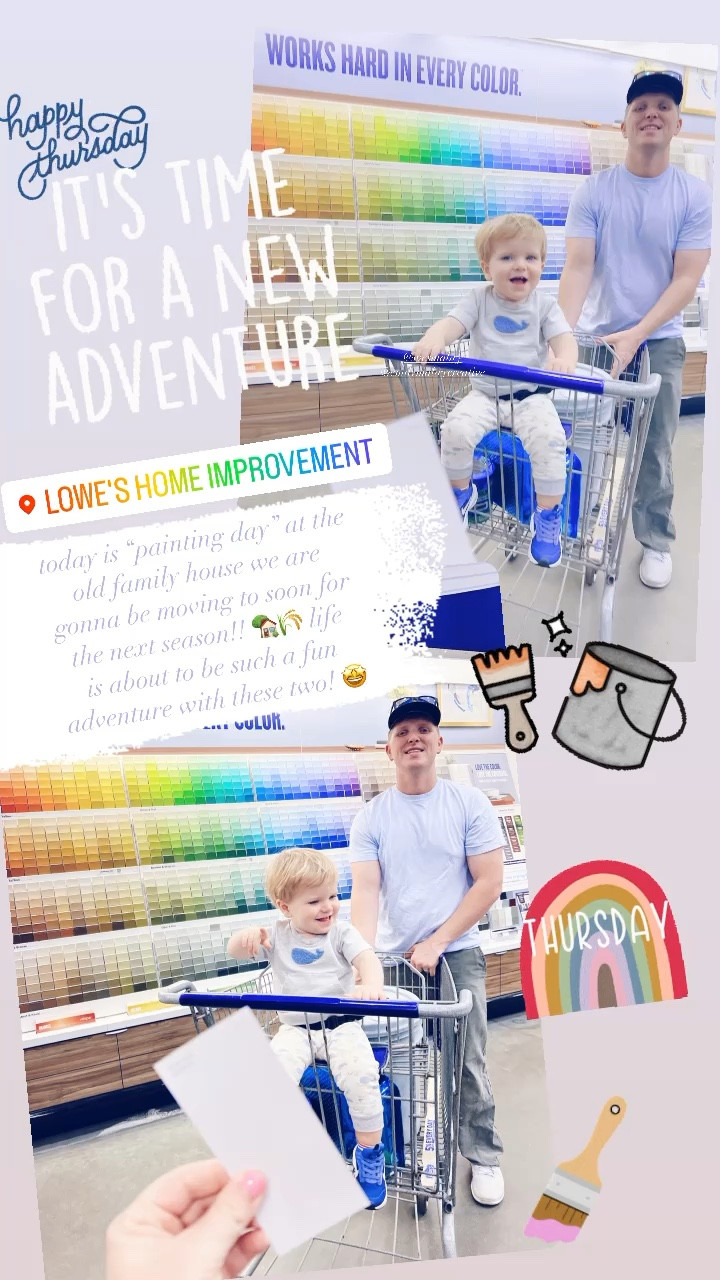 today is “painting day” at the old family house we are gonna be moving to soon for the next season!! 🏡🌾 life 
is about to be such a fun adventure with these two! 🤩

#LTKbaby #LTKfamily #LTKhome