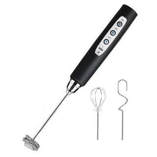Powerful Black 3-Speed Milk Frother with 3-Whisks | The Home Depot