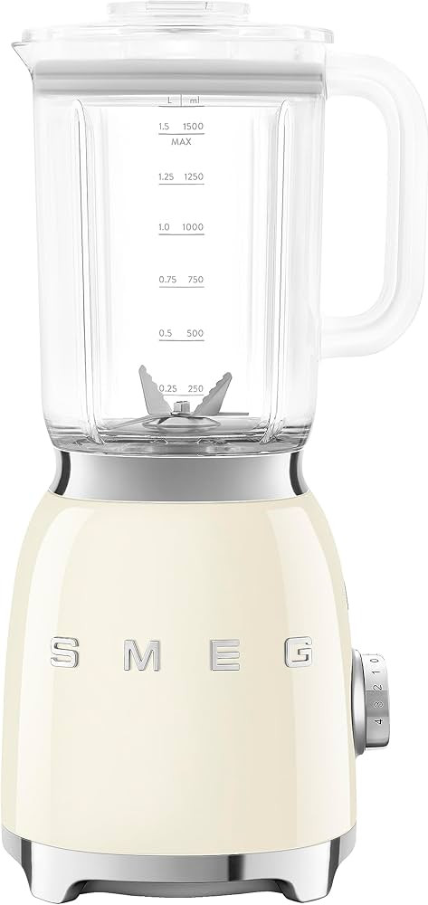 SMEG BLF03 Retro Style Blender – 600W Countertop Blender with 48 oz BPA-Free Jug, 3 Speeds + Pu... | Amazon (US)
