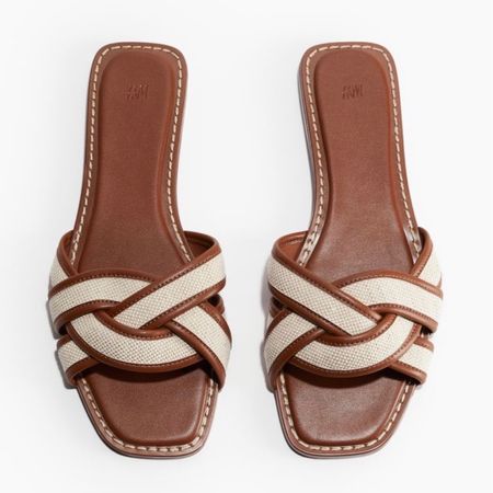 Braided slide sandals, come in brown and black! 

#LTKfindsunder50 #LTKstyletip #LTKshoecrush