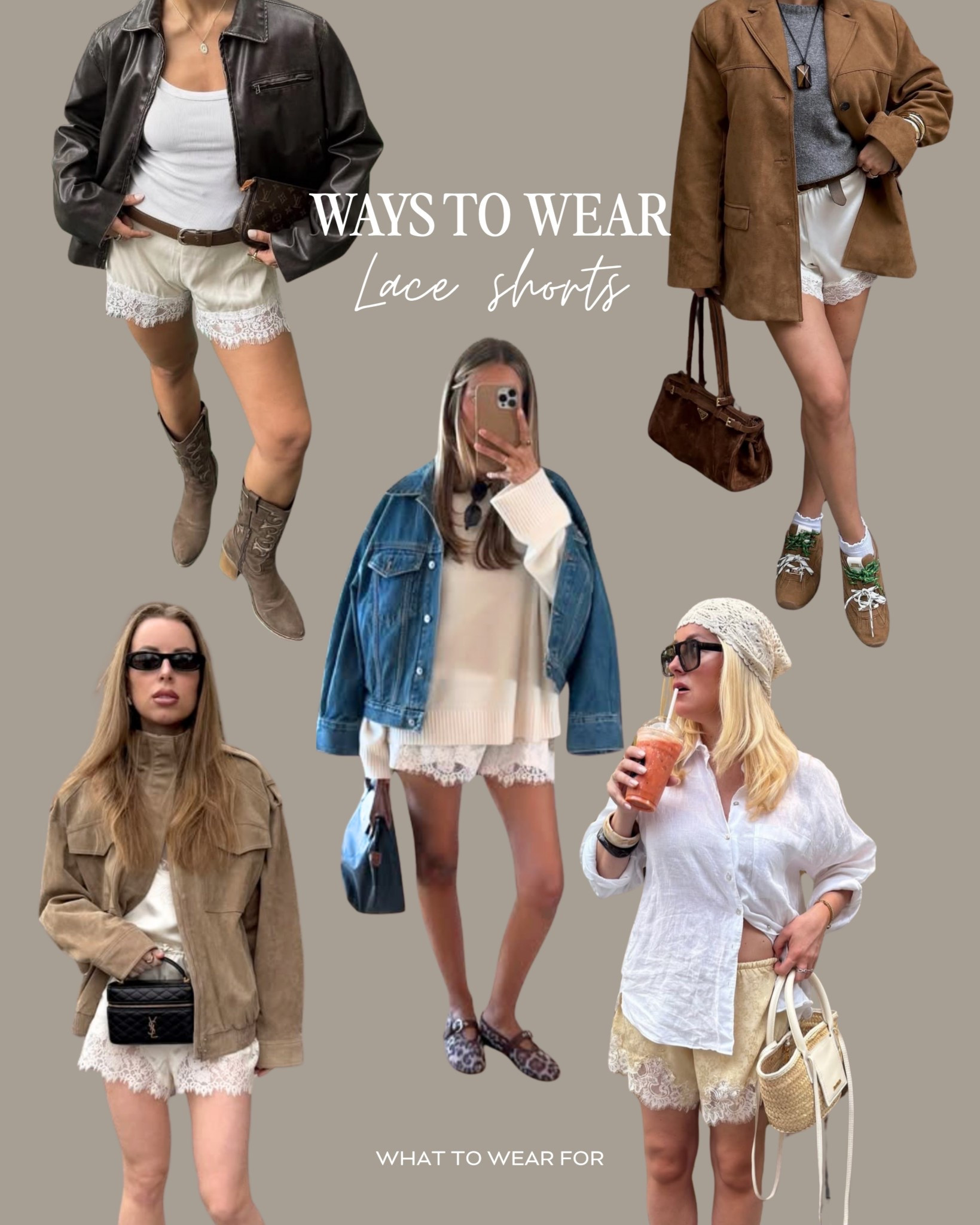 Ways to wear lace trim shorts this spring summer 🤍

#LTKspring #LTKsummer #LTKuk