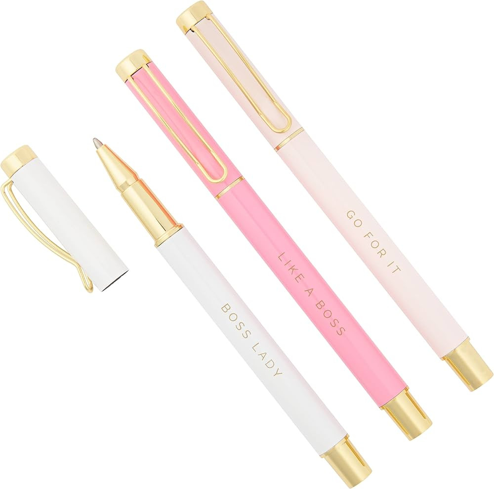 Sweet Water Decor Metal Boss Lady Pen Set - Gifts for Bosses, New Jobs, Graduation, and More - Me... | Amazon (US)