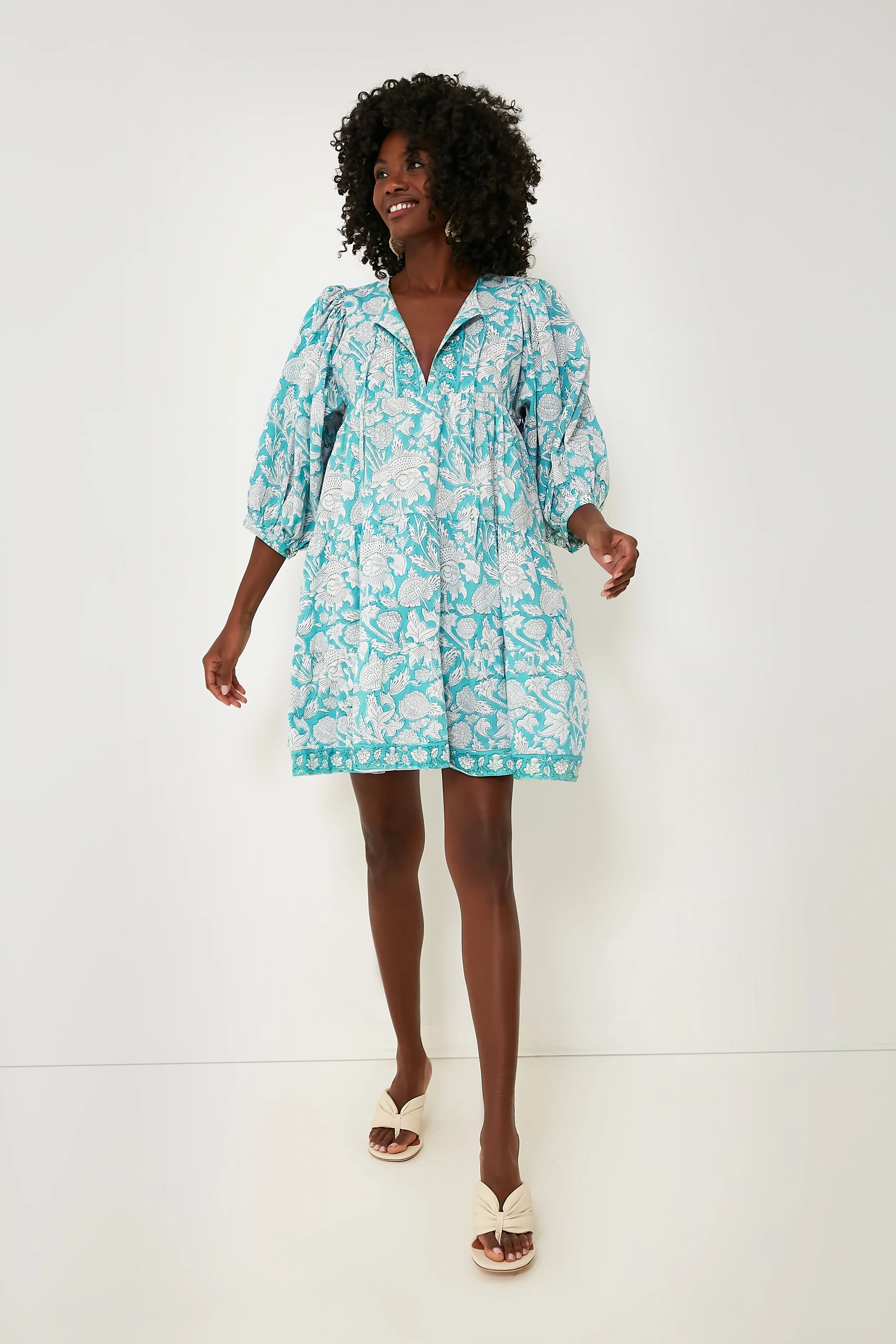 Turquoise Casita Mini Dress | Tuckernuck (US)