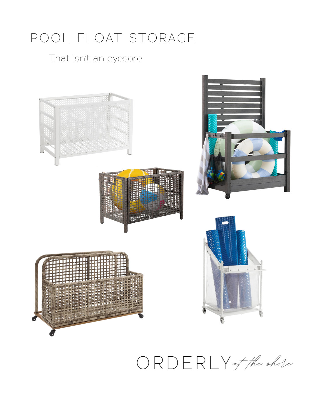 Store all your pool floats without having an eyesore on your beautiful deck  

 #LTKSeasonal #LTKActive #LTKHome