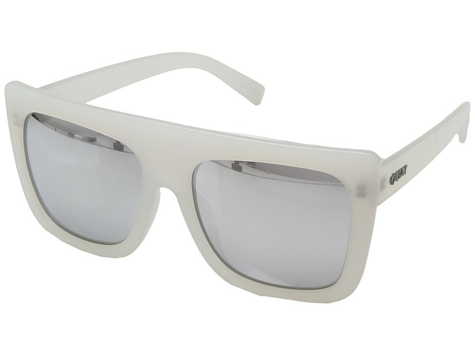 QUAY AUSTRALIA - Cafe Racer (White/Silver) Fashion Sunglasses | Zappos