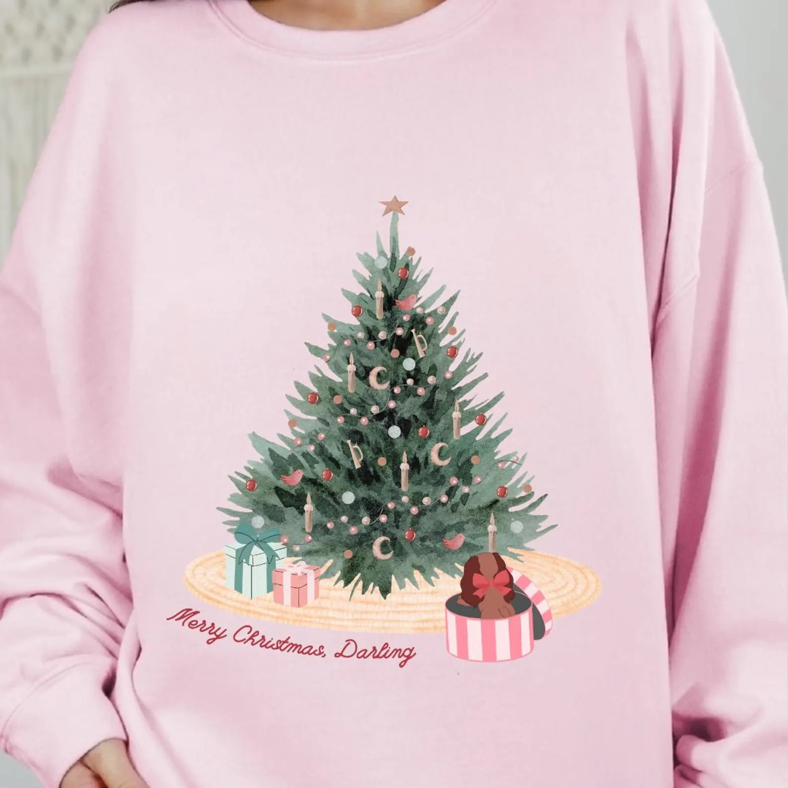 Vintage Christmas Darling Sweatshirt: Lady and the Tramp Holiday Shirt | Etsy (US)