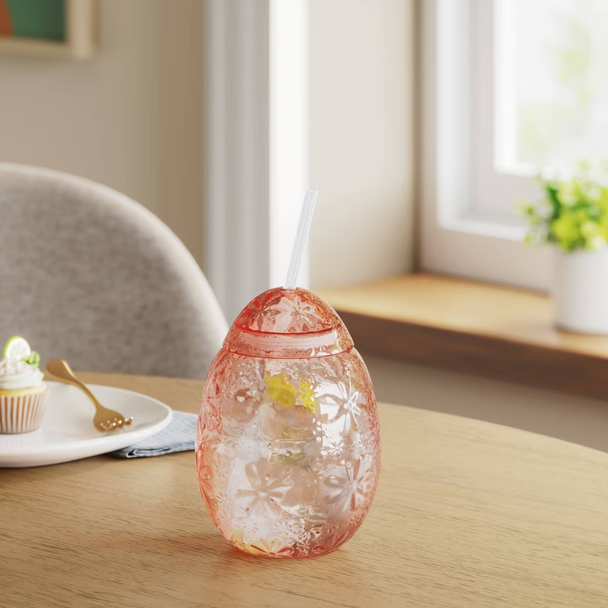 20oz Figural Egg Tumbler Pink - Room Essentials™ | Target