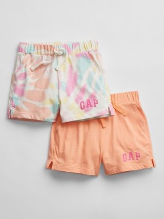 babyGap Gap Logo Pull-On Shorts (2-Pack) | Gap Factory