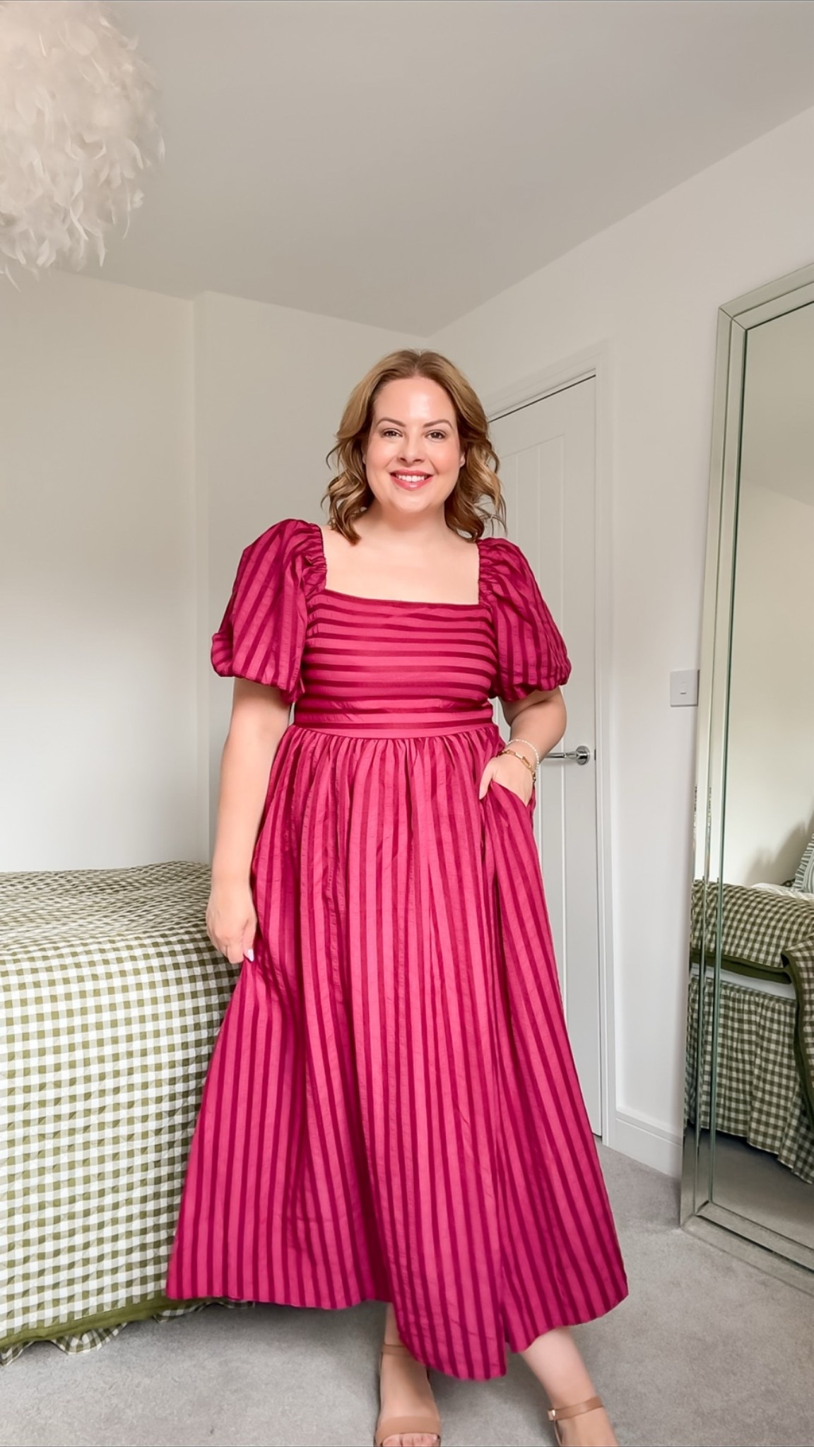 Midsize summer outfit, summer dress, midi dress, size 14 dress, striped dress

#LTKuk #LTKmidsize #LTKdresses