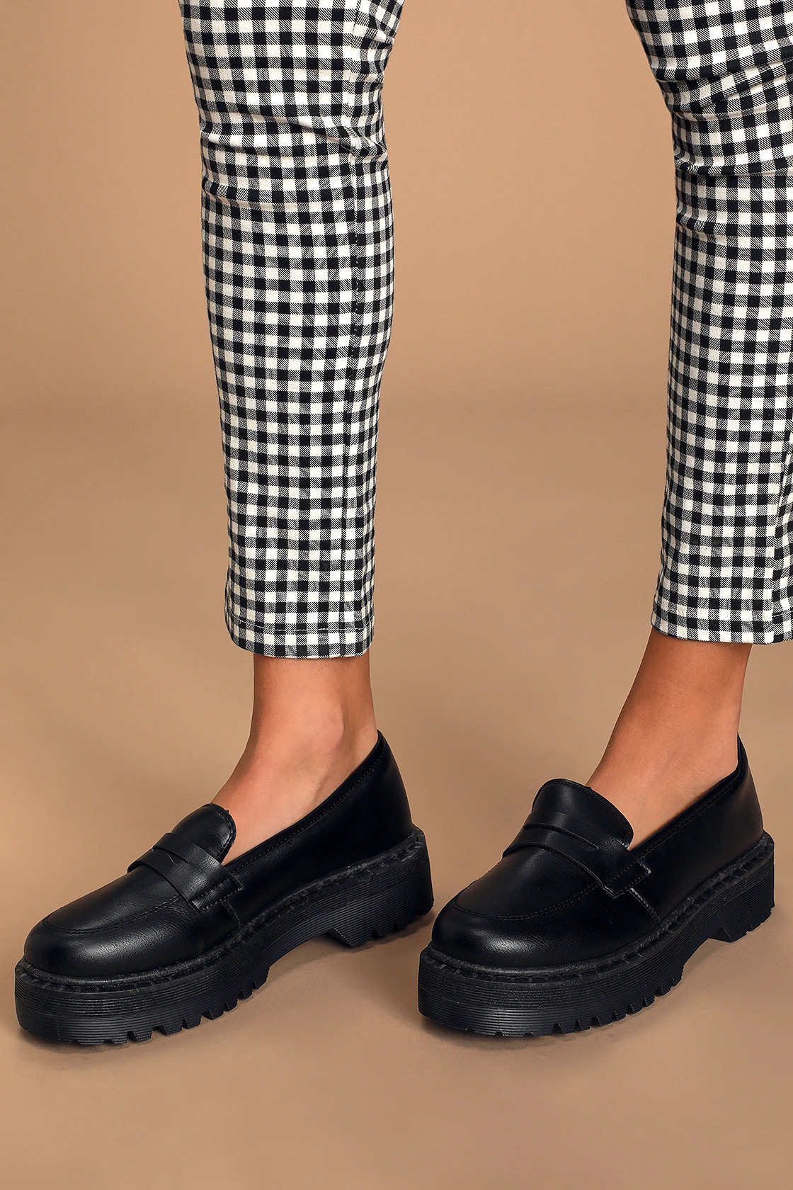 Maysie Black Flatform Loafers | Lulus