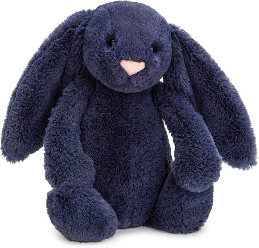 Jellycat Bashful Navy Bunny Stuffed Animal, Medium, 12 inches | Amazon (US)