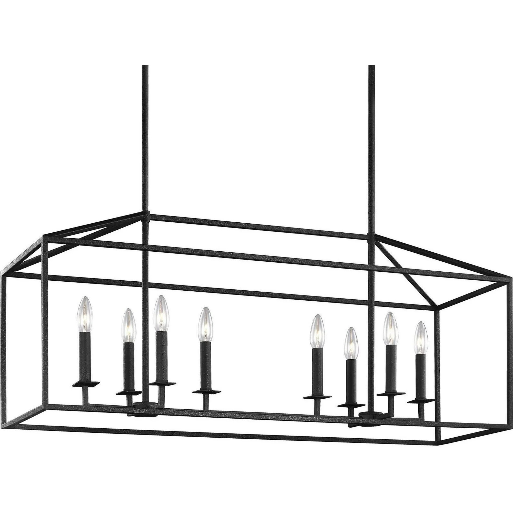 Sea Gull Lighting 6615008 Perryton 8 Light 40" Wide Linear Chandelier | Walmart (US)