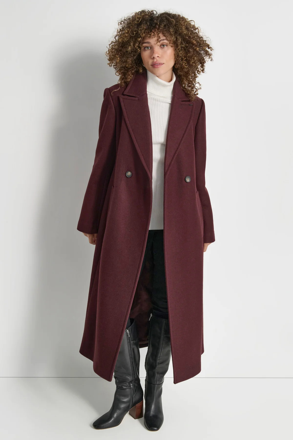 WOOL WRAP COAT | DKNY