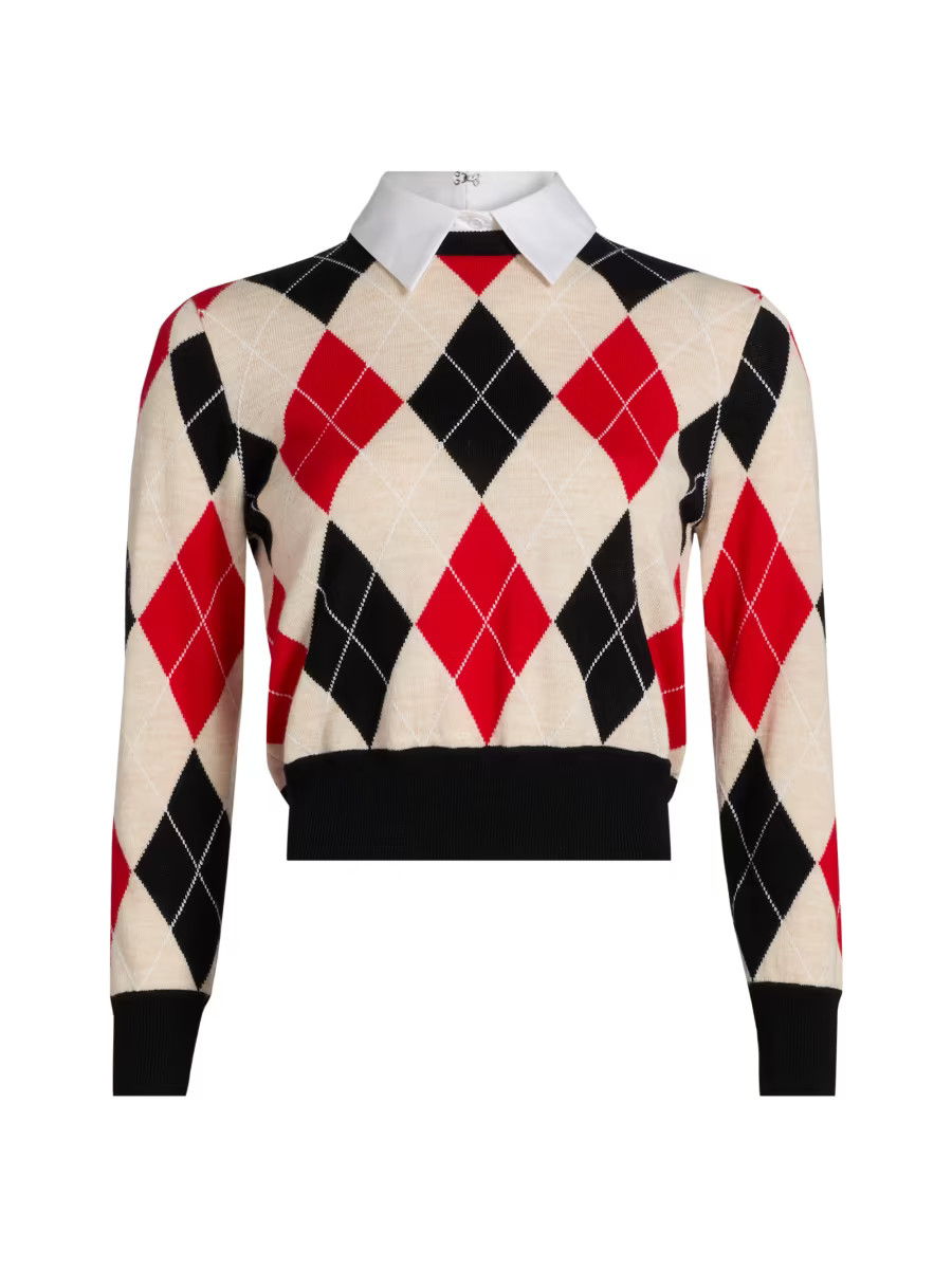 Carolann Argyle Wool-Blend Sweater | Saks Fifth Avenue