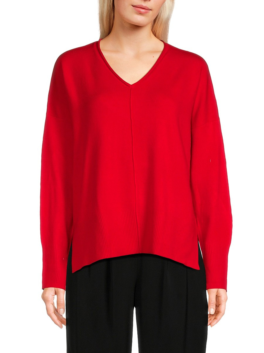 French Connection Women's Babysoft V-Neck Sweater - Mars Red - Size XS | Saks Fifth Avenue OFF 5TH