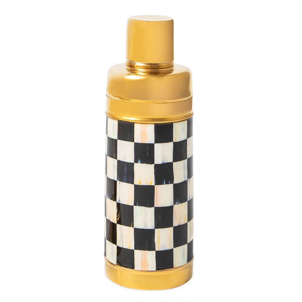 Courtly Check 3260 Gold Cocktail Shaker | MacKenzie-Childs