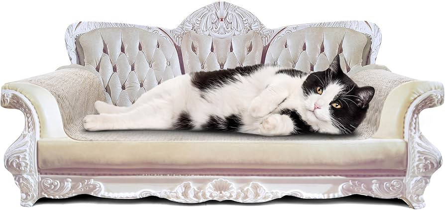 Royal Cat Scratcher Couch - Thick Cardboard Cat Couch with Cat Scratch Pad, Cat Sofa, Cat Scratch... | Amazon (US)