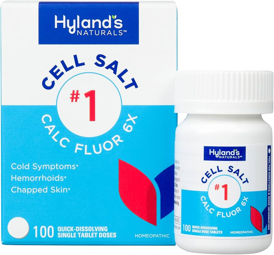 Hyland's Cell Salt No. 1 Calc Fluor 6X Tablets, Natural Relief of Colds, Hemorrhoids and Chapped ... | Amazon (US)