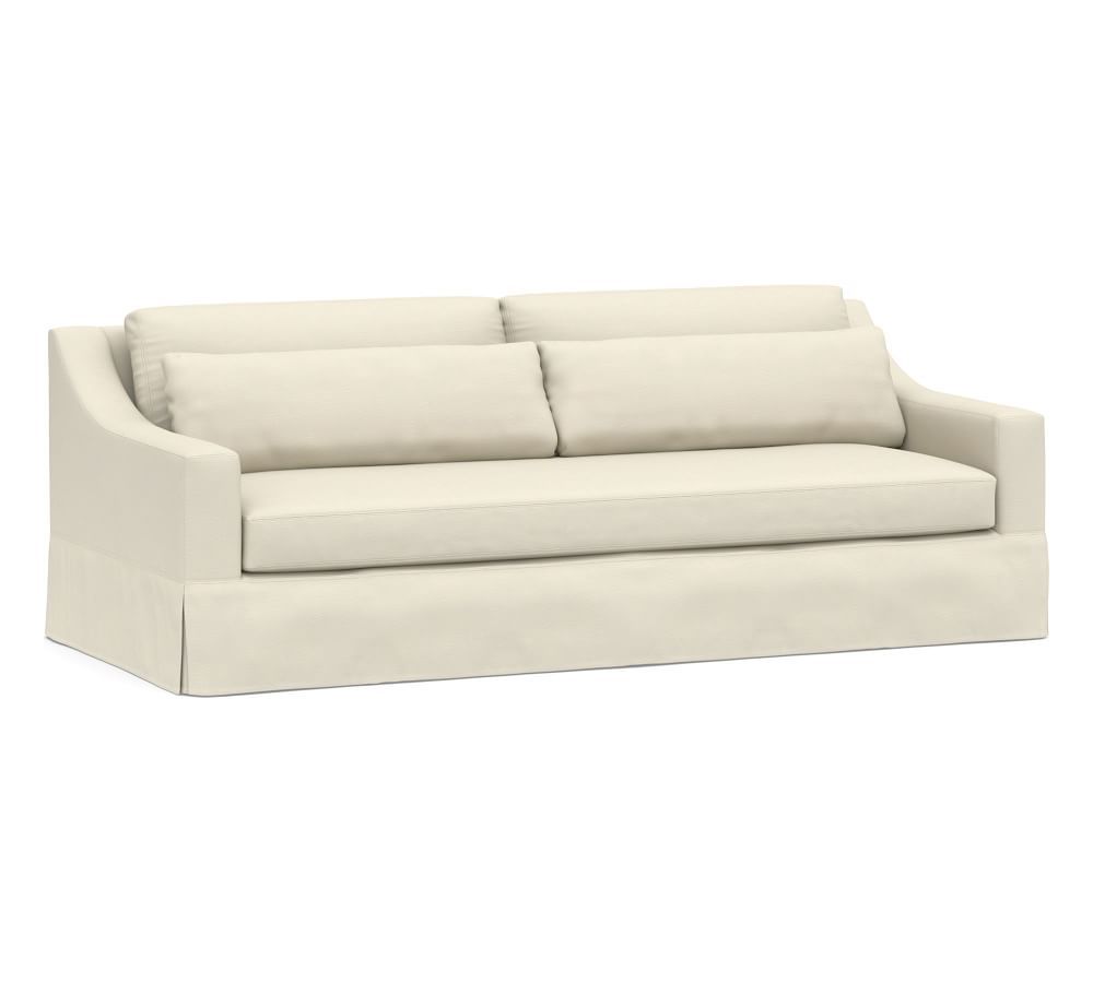 York Slope Arm Deep Seat Slipcovered Sofa | Pottery Barn (US)