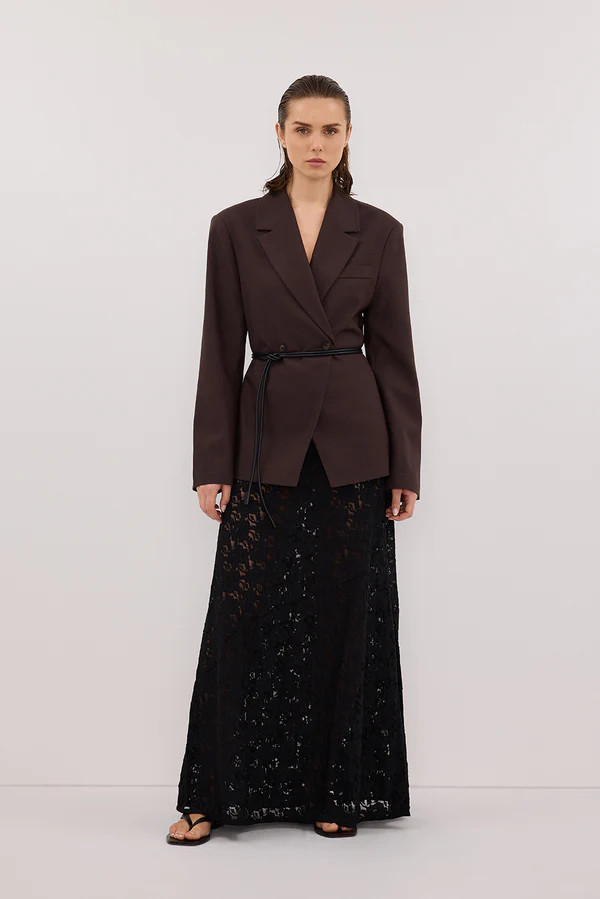 LOULA BLACK LACE SKIRT | DISSH