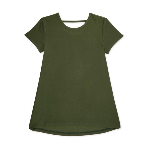 Wonder Nation Girls Ladder Back Swing T-Shirt, Sizes 4-18 & Plus | Walmart (US)