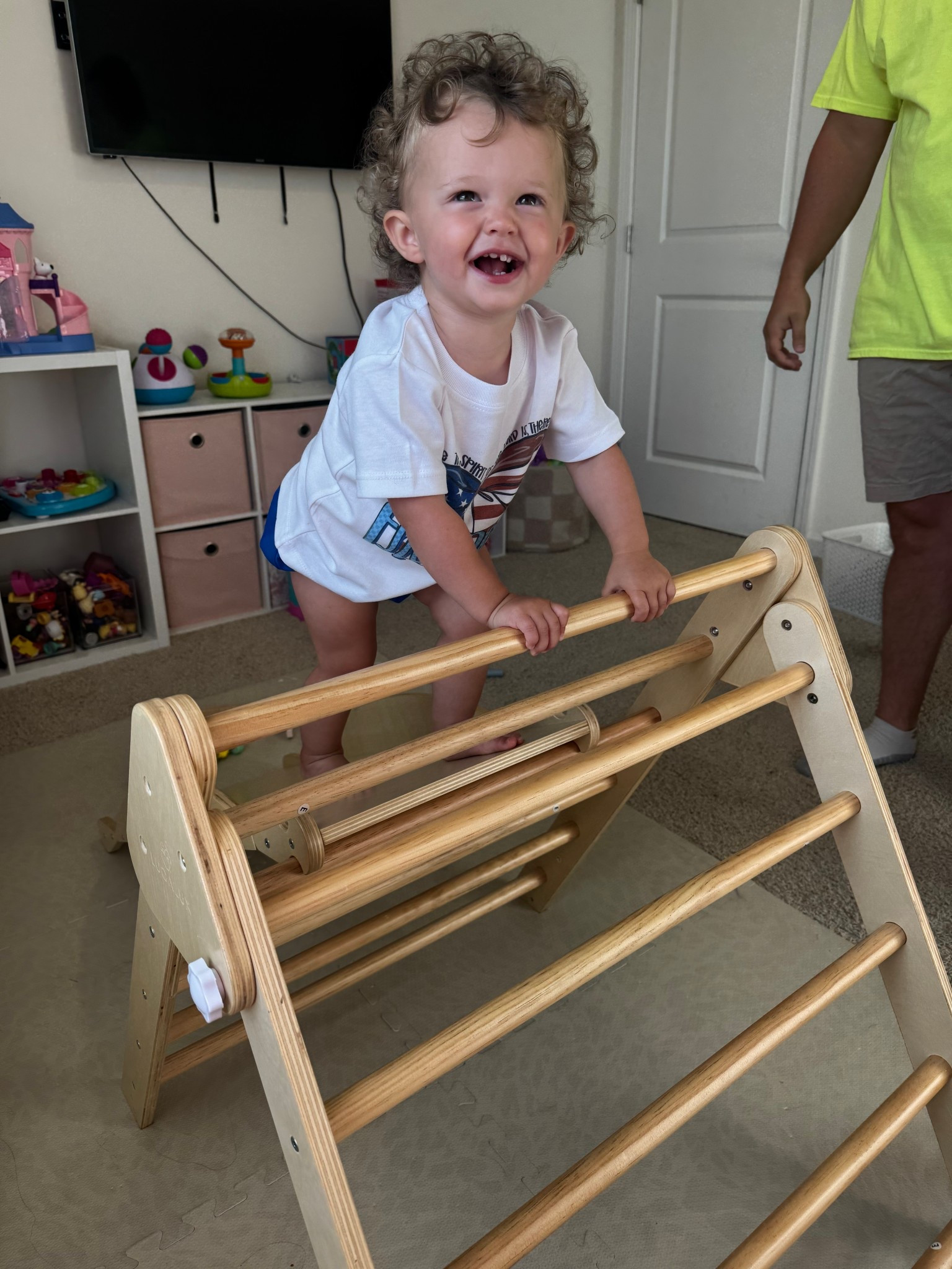 This climbing gym and slide has been amazing - from Amazon! We started it around 10 months and she still loves it at 15 months! 

#LTKKids #LTKBaby #LTKSummerEdit
