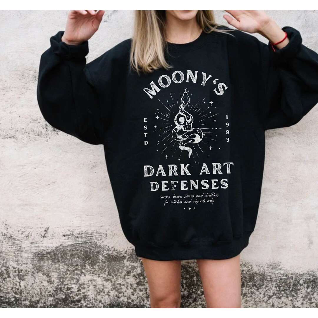 Dark Arts Sweatshirt Moony Sweater ATYD Crewneck Potter Book Sweatshirt Book Merch Marauder Sweat... | Etsy (US)