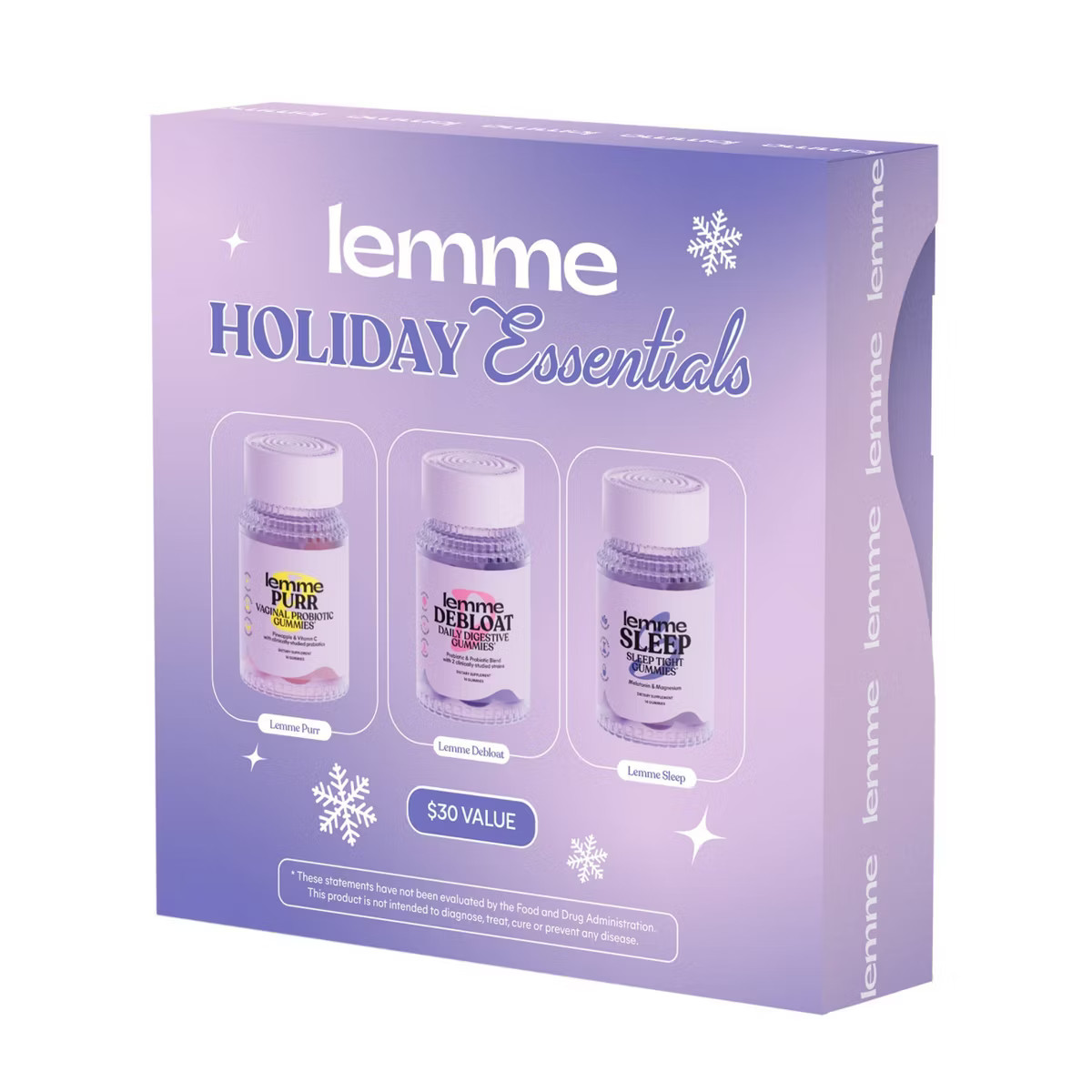 Lemme Holiday Essentials Mini's Gift Set - Sleep Debloat Purr - 3ct | Target