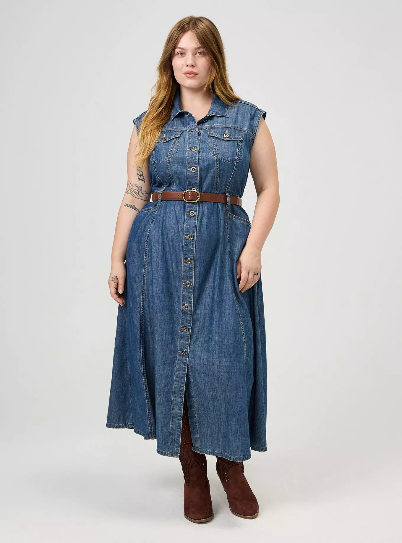 Denim Trucker Dress | Torrid (US & Canada)