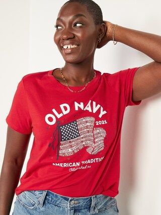 2021 U.S. Flag Graphic Tee for Women | Old Navy (US)