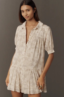 Pilcro Swing Mini Shirt Dress | Anthropologie (US)
