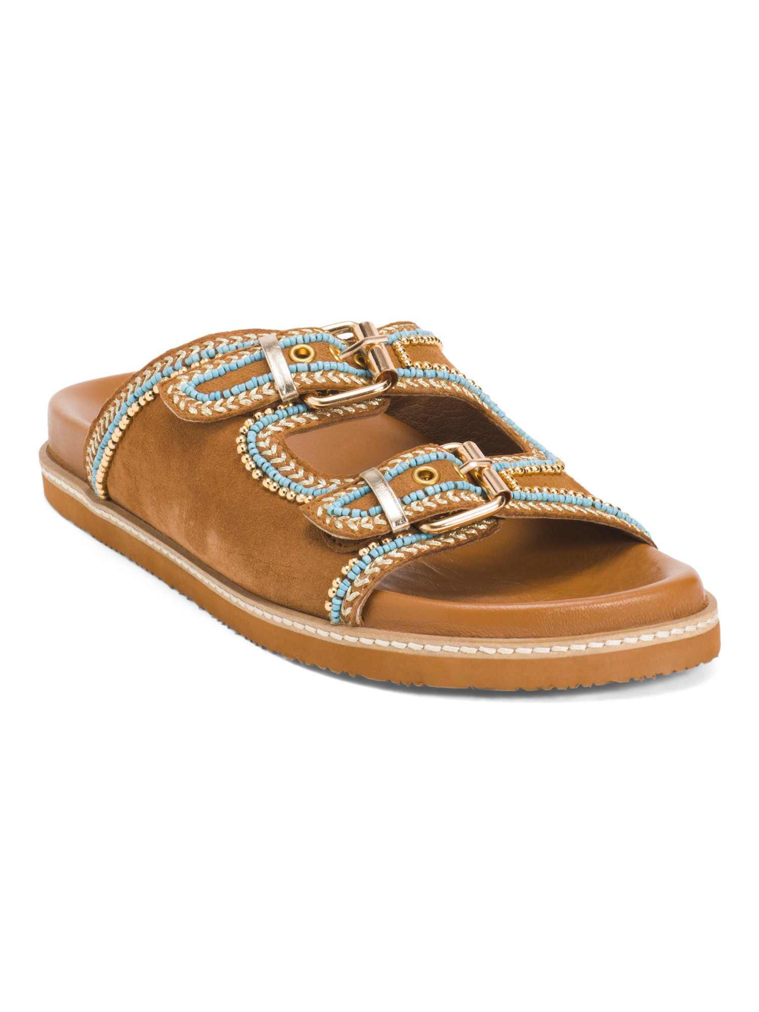 Beaded Sandals With Buckle Accents | Women's Shoes | Marshalls | Marshalls