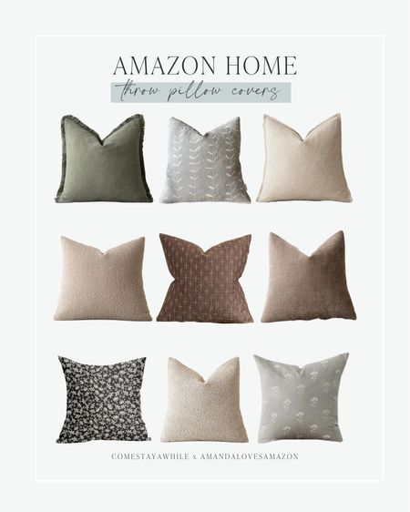 All of my favorite throw pillow covers 😍 removable throw pillow covers for modern farmhouse decor. Affordable throw pillow covers. 

#LTKhome #LTKfindsunder50