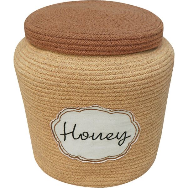 Handcrafted Braided Cord Basket, Honey Pot | Maisonette