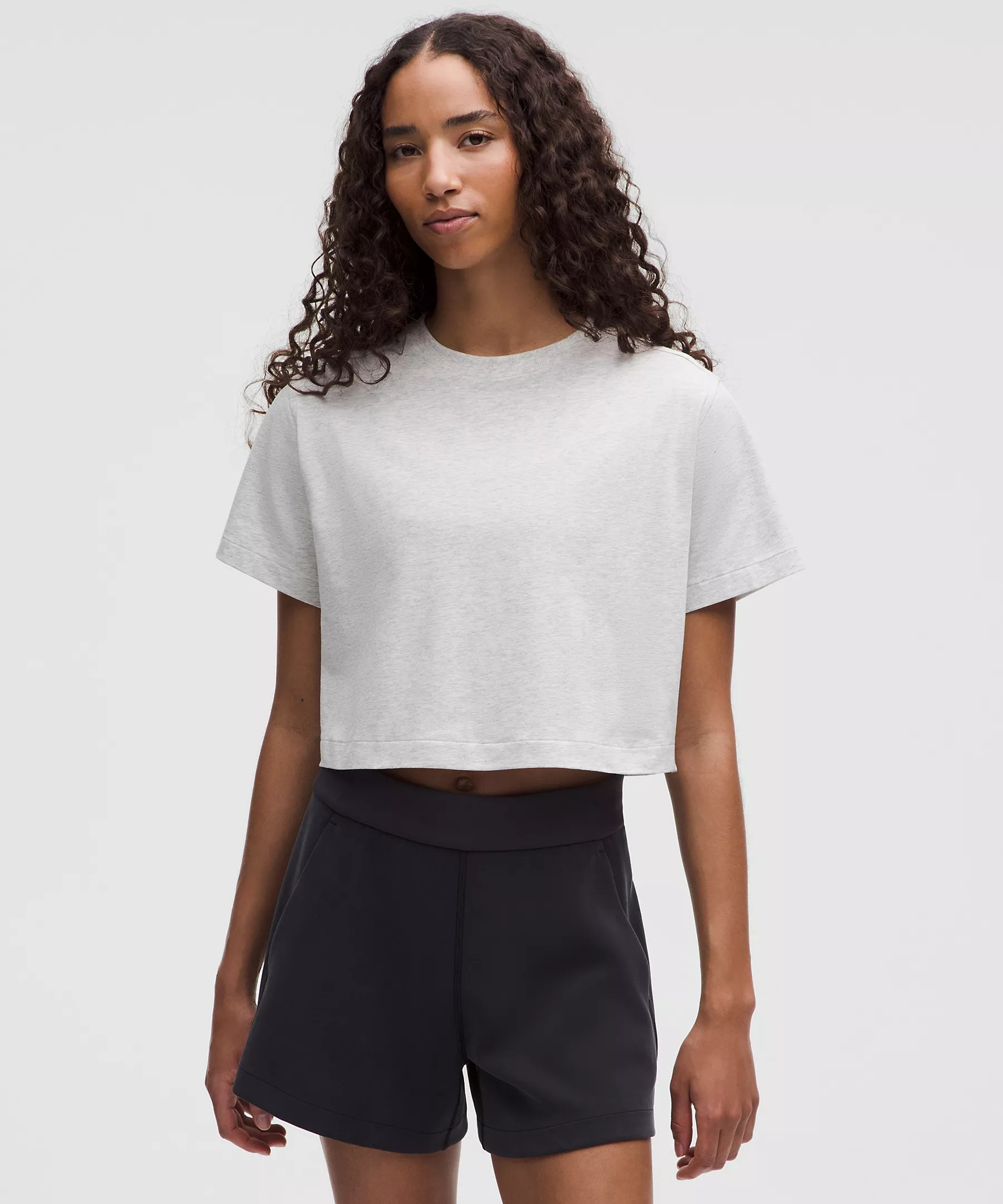 All Yours Organic Cotton Cropped T-Shirt | Women's Short Sleeve Shirts & Tee's | lululemon | Lululemon (US)