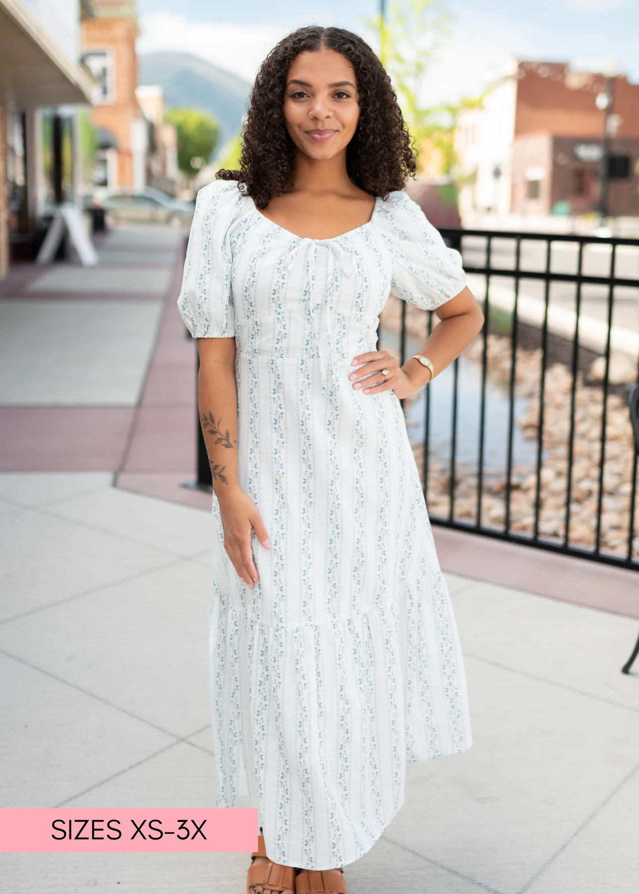 Catherine Blue Floral Tie Dress | My Sister's Closet Boutique