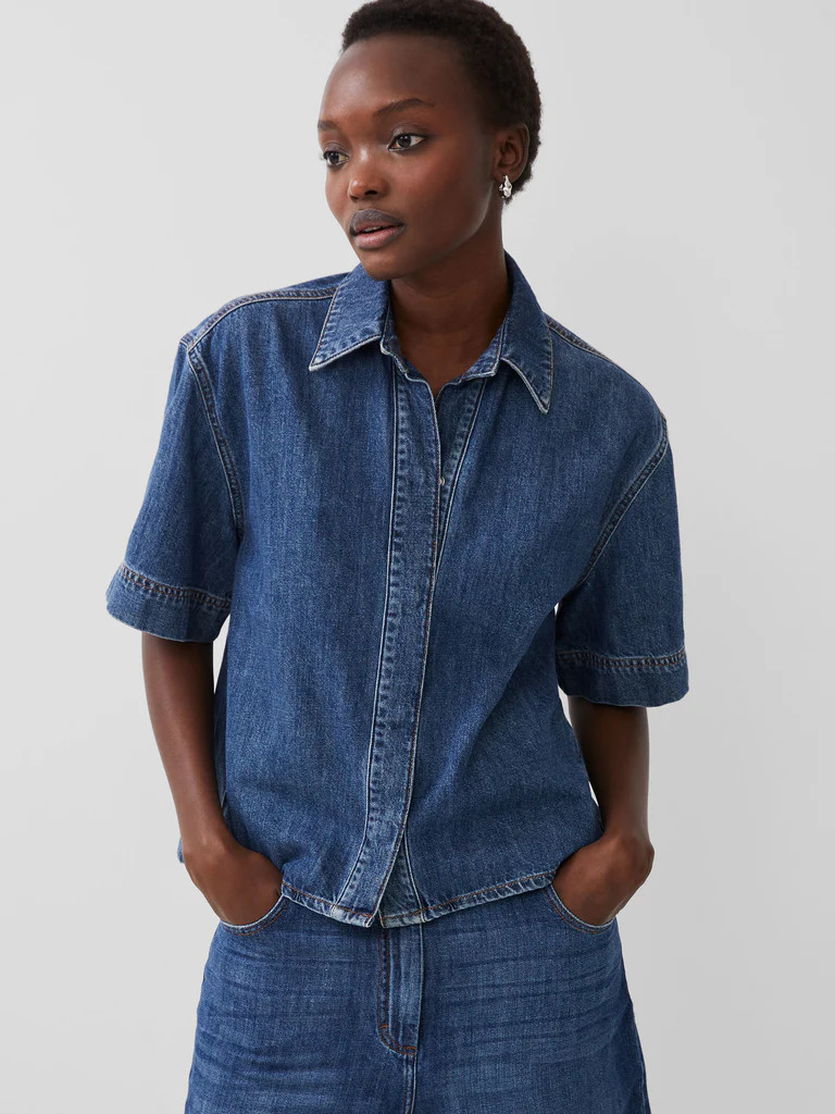 Finley Denim Short Sleeve Shirt | French Connection (UK)